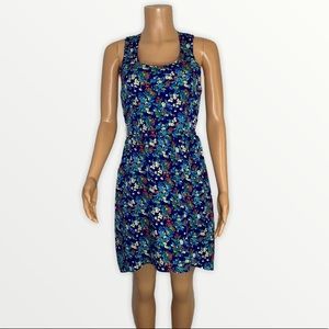 Dizzy Love Sleeveless Blue Floral Dress Size S